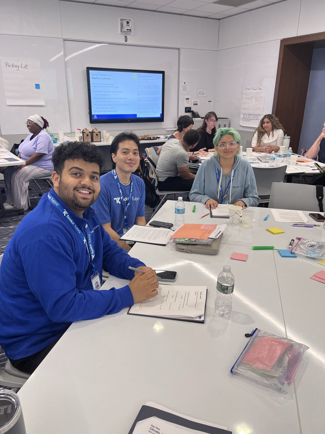 Toolkit ELA tutors participating in professional development alongside NYC teachers